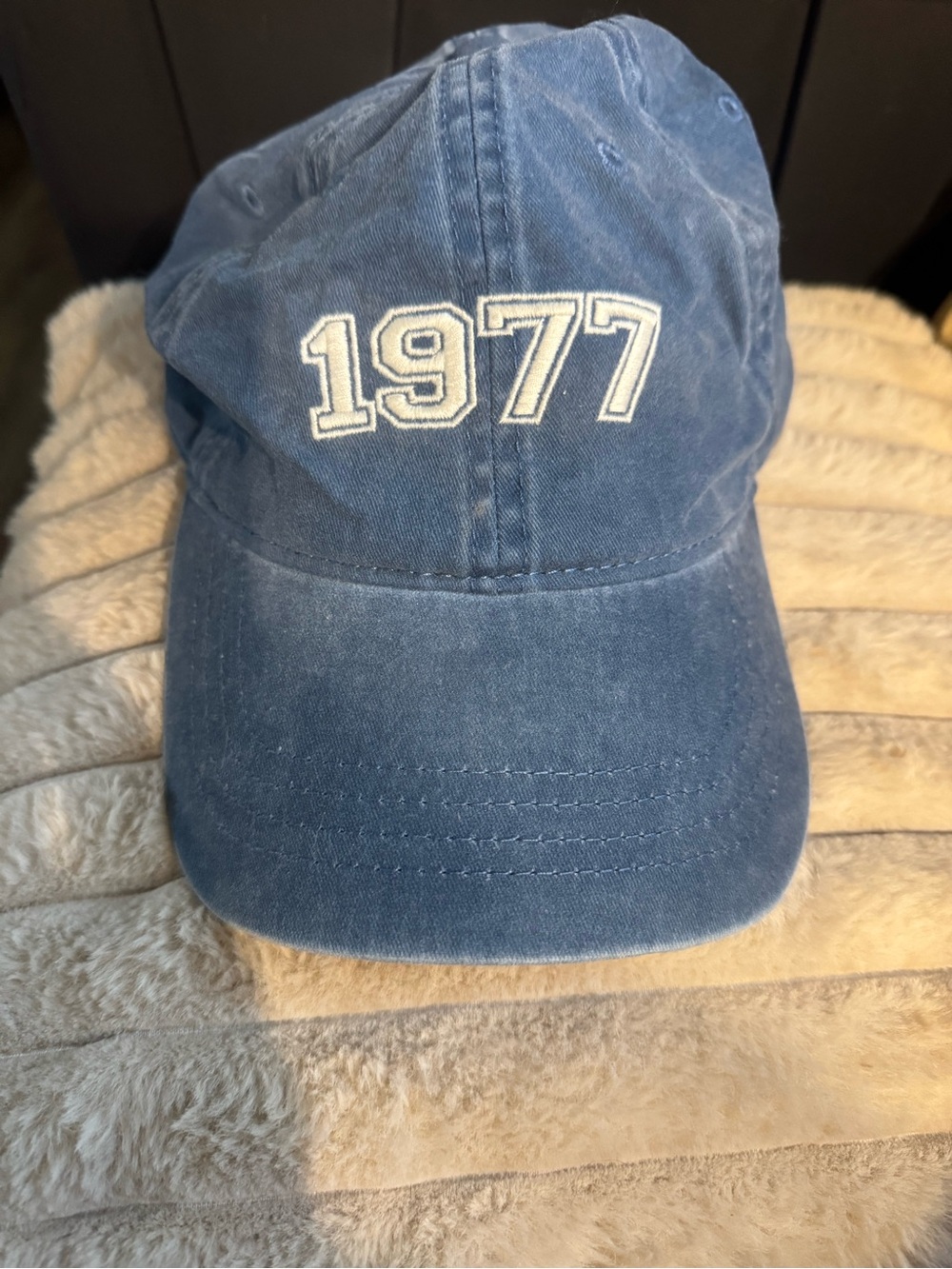 American Eagle Blue '1977' Embroidered Cap